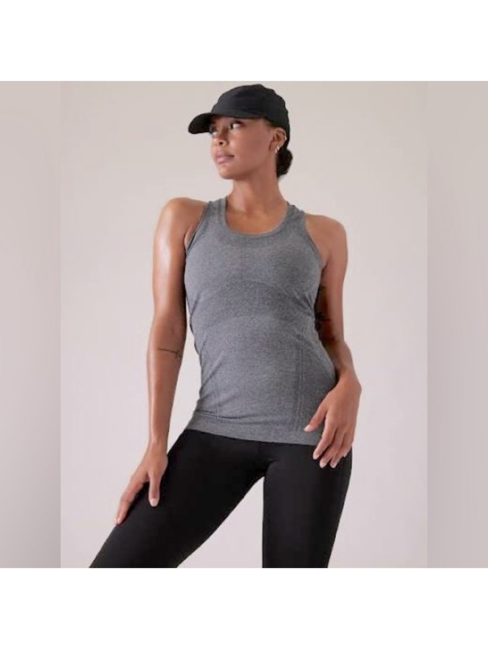 Women's Athleta Momentum seamless Racerback Tank Top - soft blue/lavender